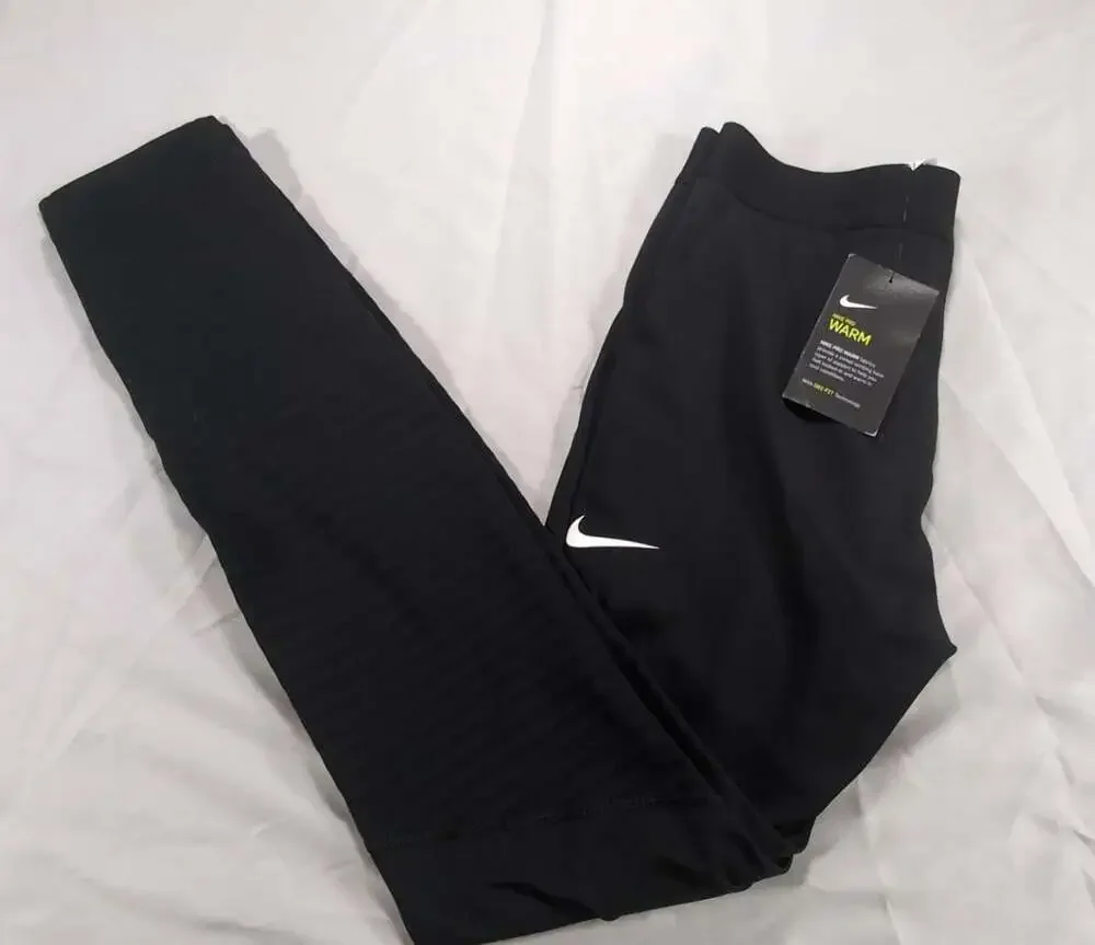 Nike Pro Warm Girls Dri-Fit Compression Leggings Black Size XL NWT